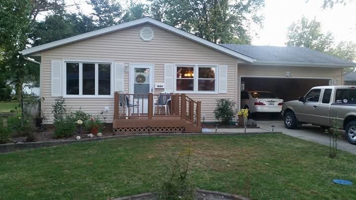 After: exterior siding and deck
